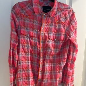 COWBOY SHIRT luxury. Le superbe size 6 bedazzled hot pink cowboy shirt
